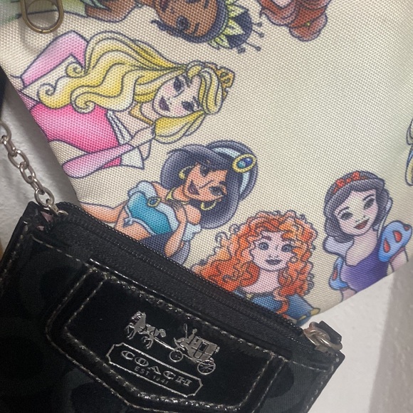 Coach wedge👡7.5+Zip Wallet🔑⛓+Loungefly/Disney👑Princess bag💕 - Picture 9 of 17